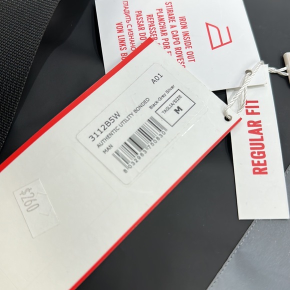 MENS REFLECTIVE BLACK AND GREY BOMBER JACKET - Picture 3 of 3